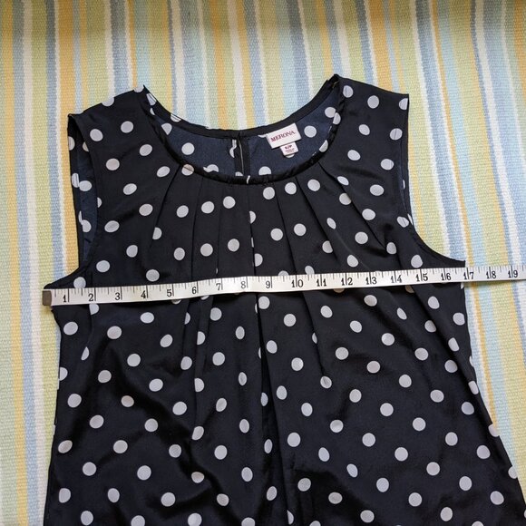 ⭐ Merona black & white polka dot blouse Small - Picture 9 of 16